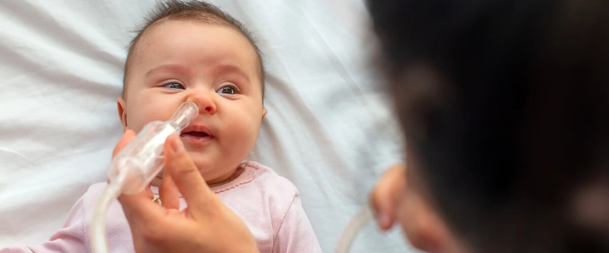 Will my baby breathe through the mouth if their nose is blocked?