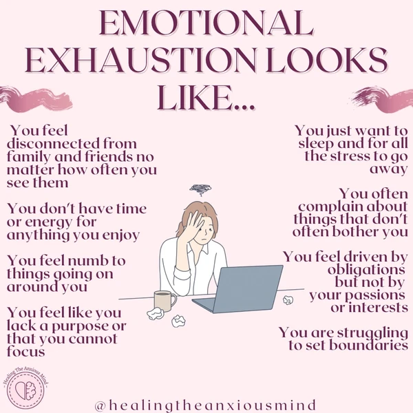 Emotional exhaustion looks like✨